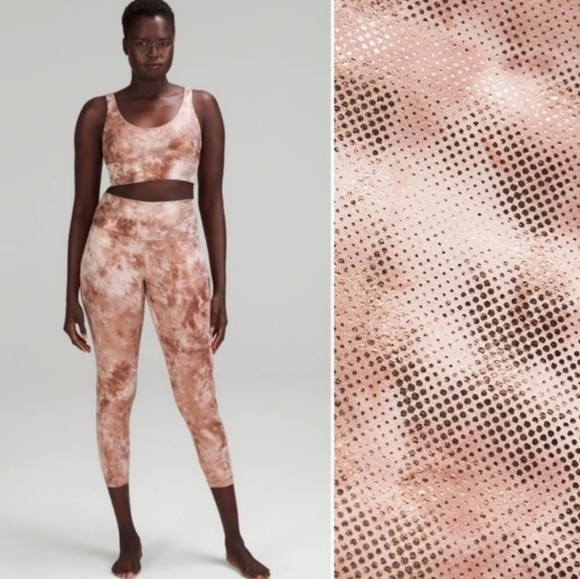 Lululemon Align Bra Shine Light Support A/B Cup Diamond Dye Reversible Size 4 - Picture 14 of 15